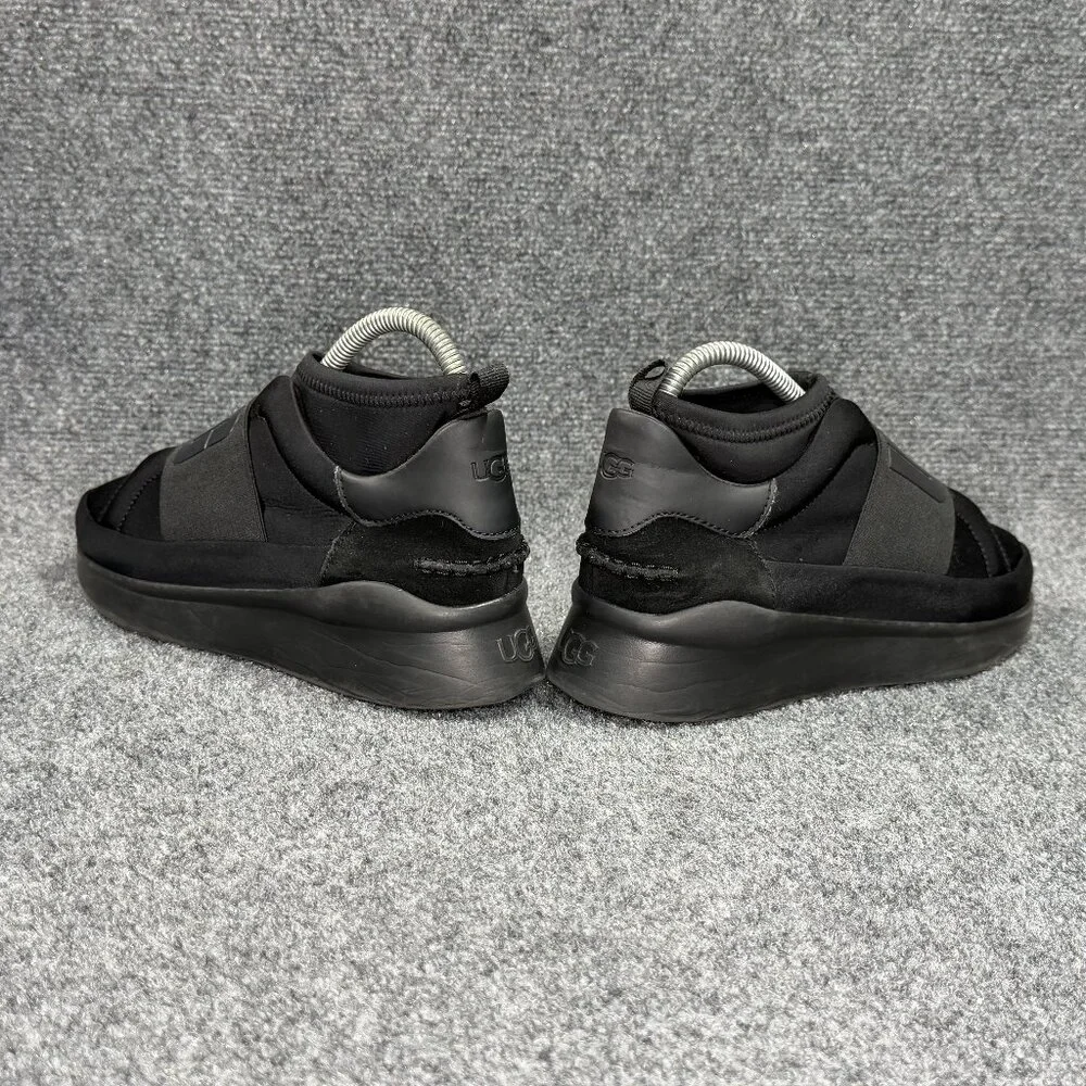 UGG Neutra Slip On Shoes Women's Size 6‎ Black Neoprene Graphic Logo Athletic